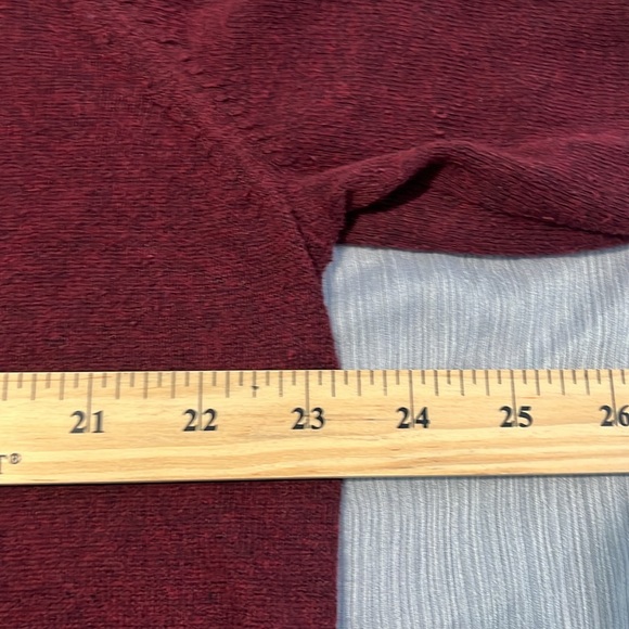 OLD NAVY⚜️ men’s V-Neck Burgundy Sweaters size XL - Picture 4 of 5